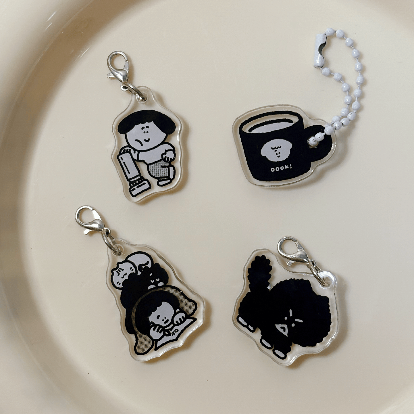 11月上新亚克力迷你挂件可爱挂件手帐表情创意手帐挂饰挂饰钥匙扣