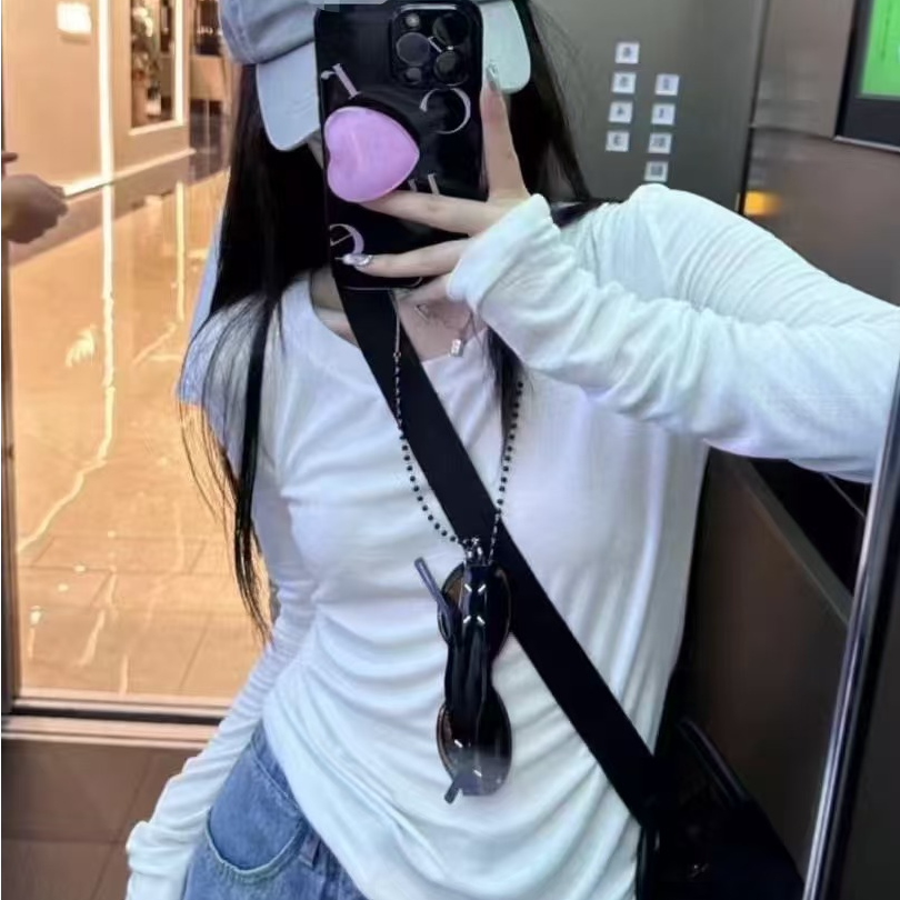 韩系基础简约打底衫