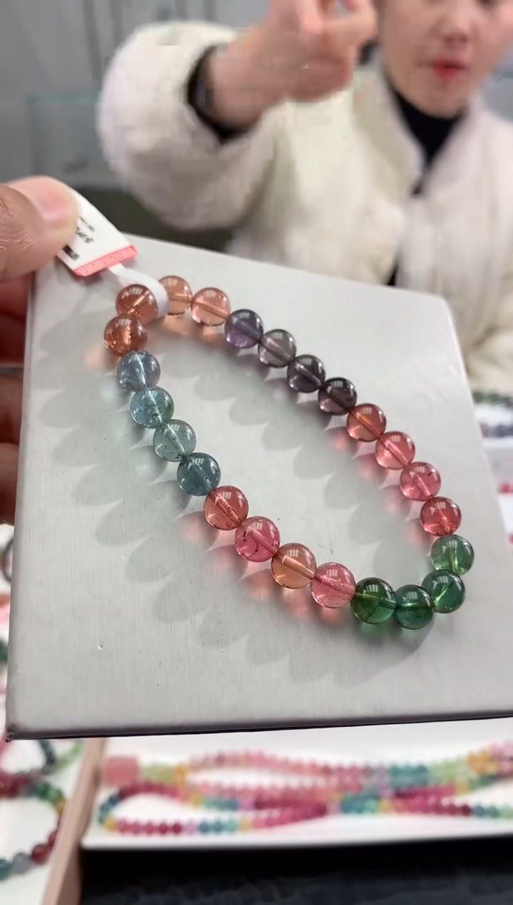 【闪购商品】碧玺手串未镶嵌多样性发一条