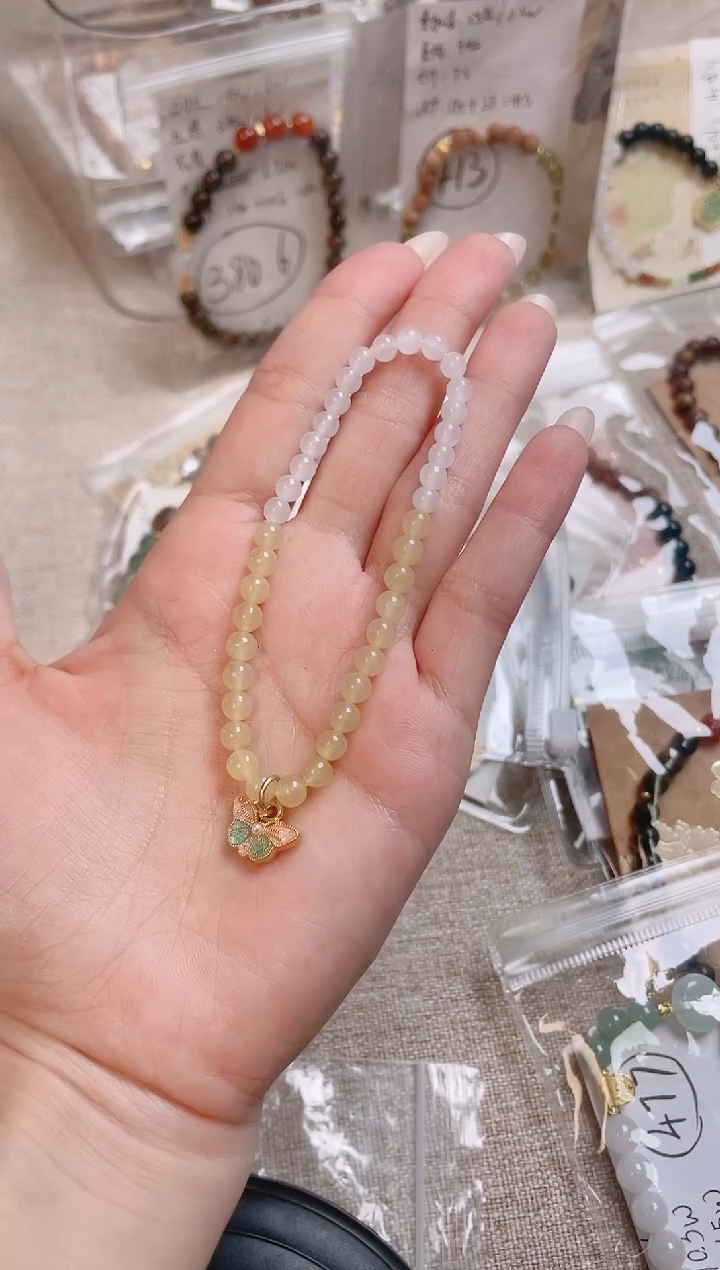 未镶嵌手绳翡翠手串