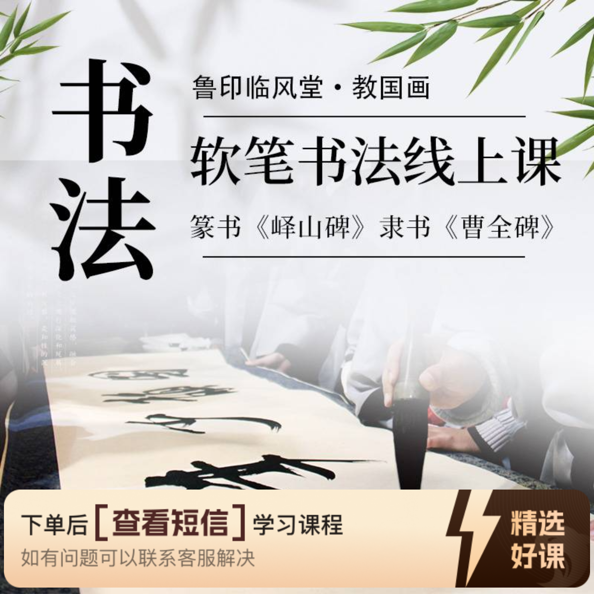 鲁印临风堂·软笔书法线上课（留意短信解锁课程）