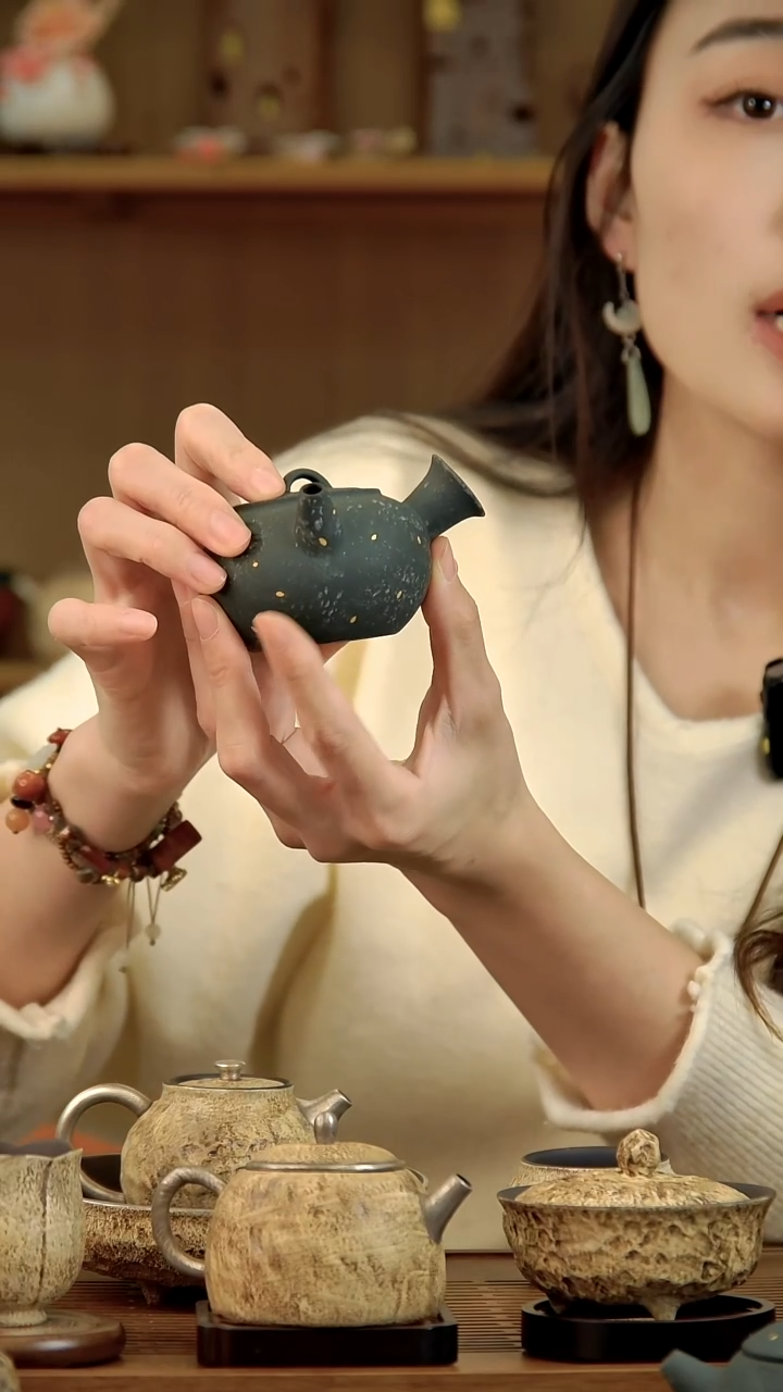  言野手作 初雪侧把壶