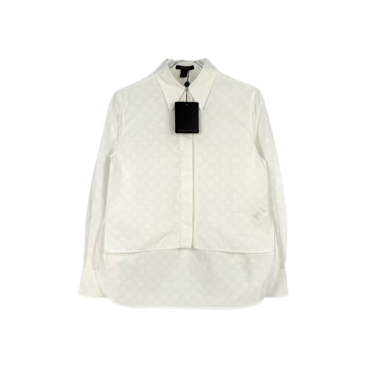 未使用 LouisVuitton/路易威登 汤/P235603763/暗纹满!ogo衬衫 36