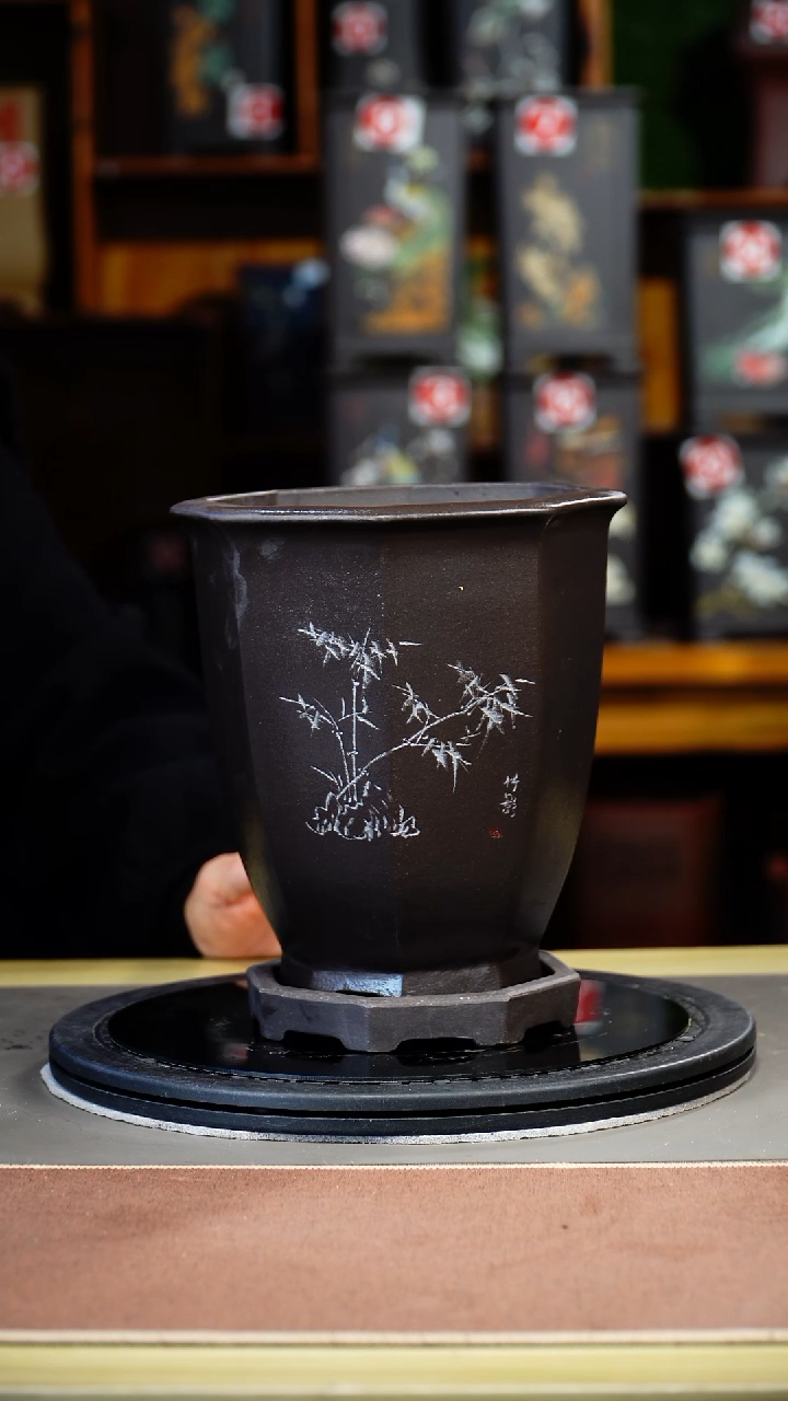 紫砂花盆紫砂花盆