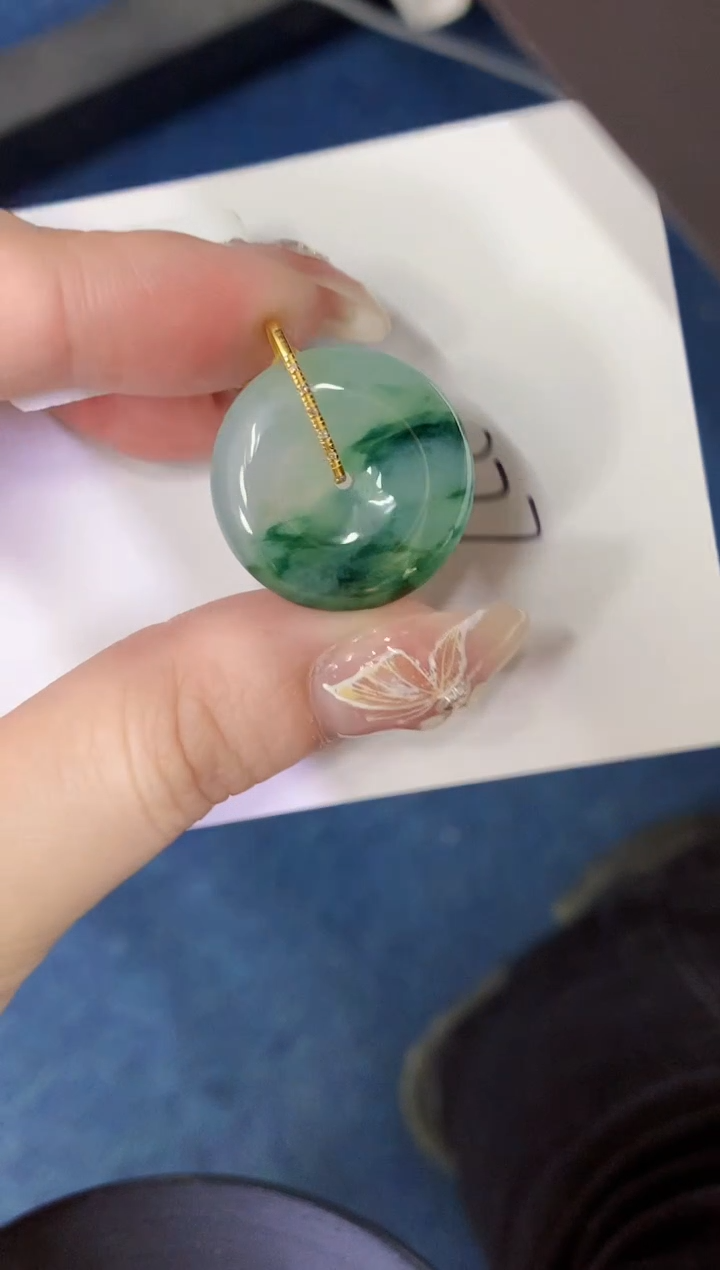 【闪购商品】翡翠颈饰18K金镶嵌000000000000