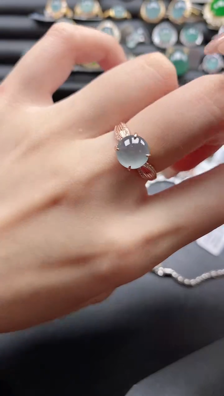 【闪购商品】翡翠戒指银S925镶嵌11111