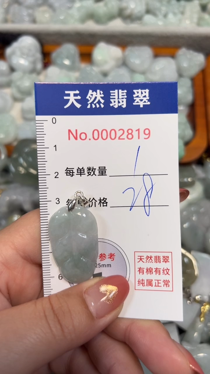 翡翠未镶嵌吊坠(不含链)2819