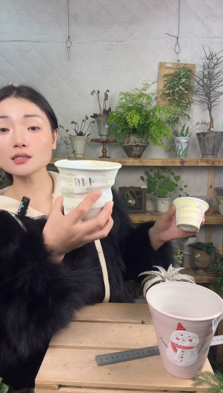 无花朵编号 446  景德镇手工花盆
