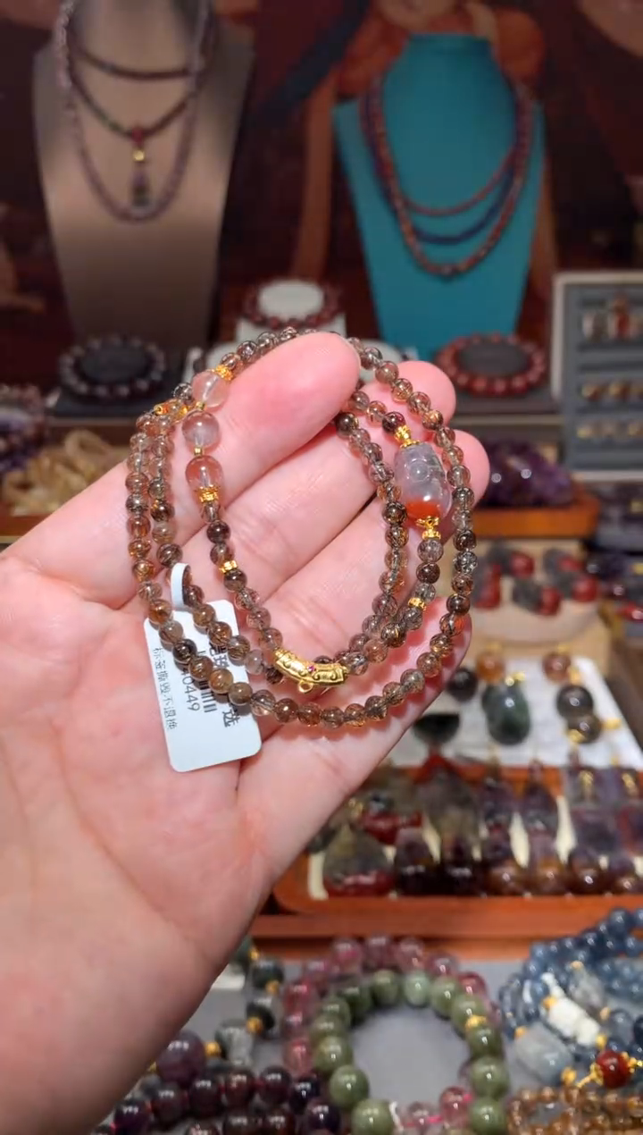 未镶嵌珠宝半成品水晶黑金超项链