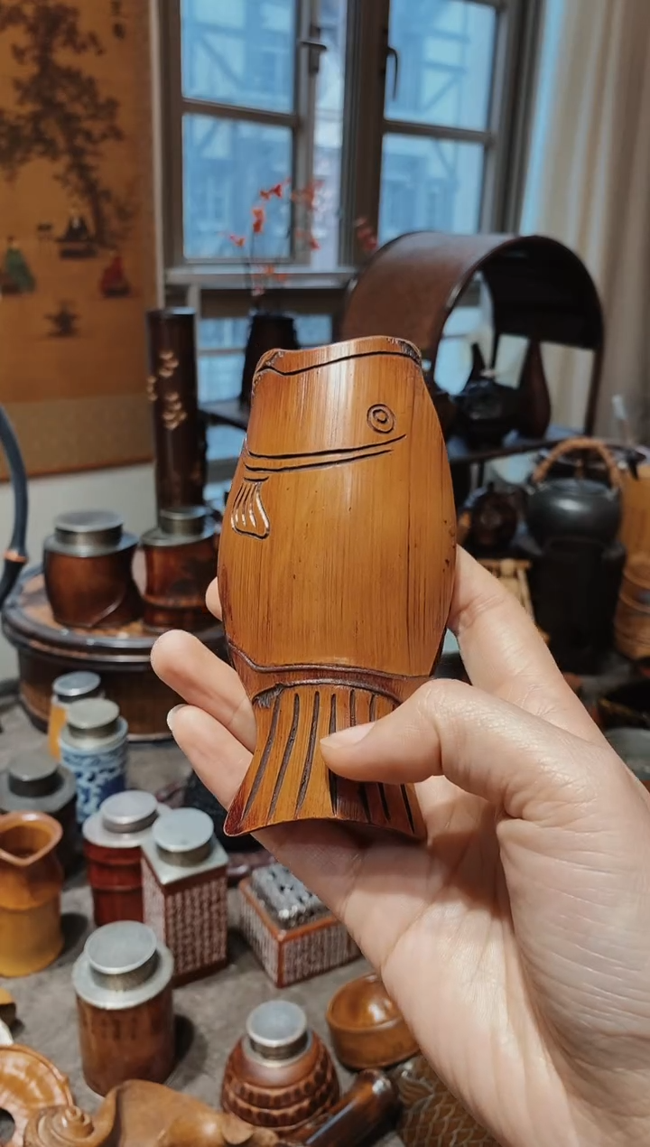 敦*竹子精品雕刻茶则