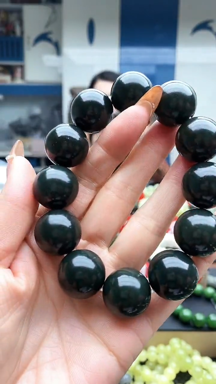 未镶嵌手串和田玉且末蓝20