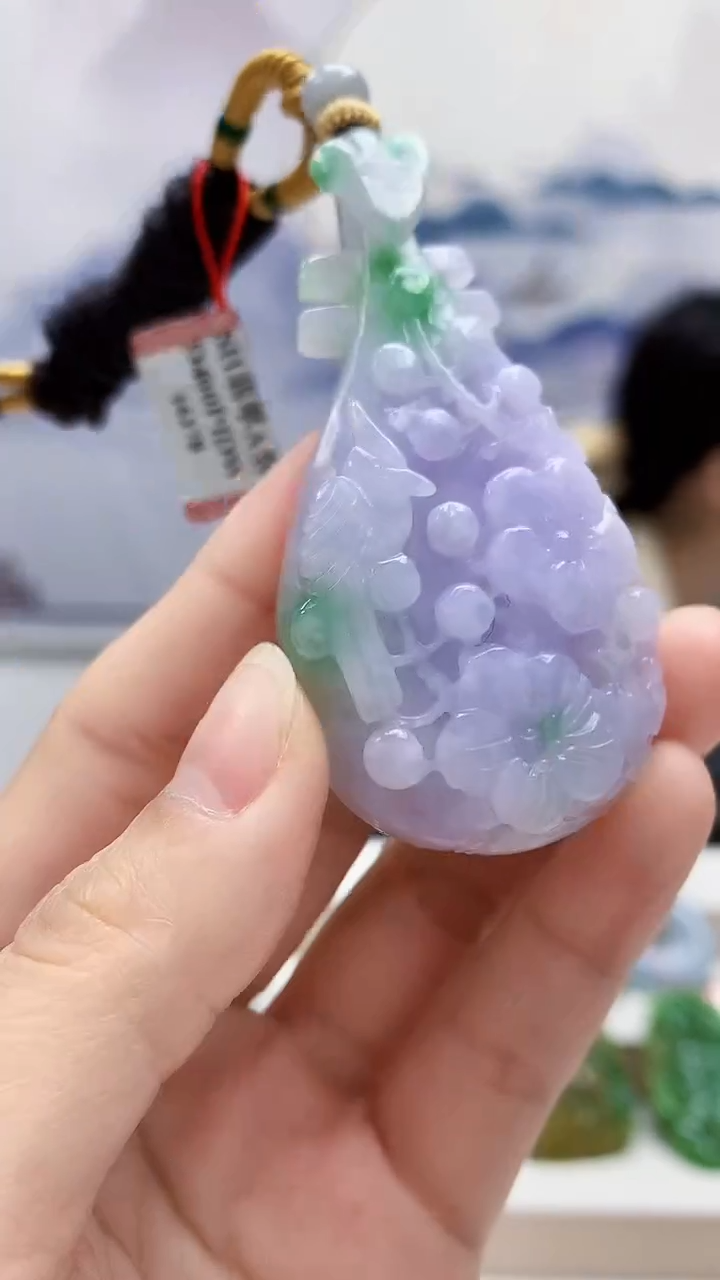 未镶嵌定制翡翠4852lr-毛货挂件57