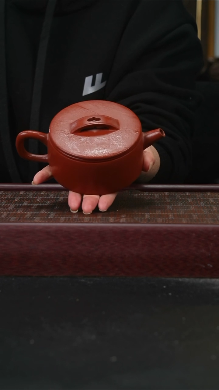 茶壶紫砂zq朱泥汉瓦