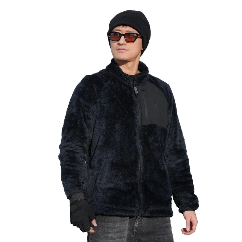 鹰爪越影单面毛猴抓绒衣休闲保暖