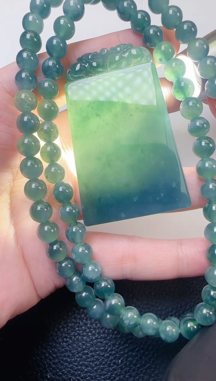 颈饰未镶嵌翡翠天然A货翡翠  多样性随机发其一