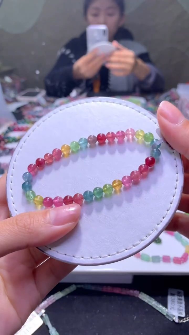 未镶嵌手串碧玺A132【天然碧玺】