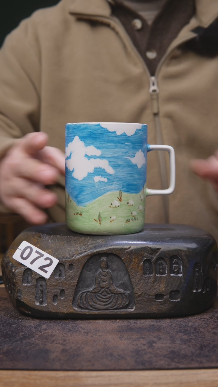 【闪购商品】甘石手绘咖啡大杯072