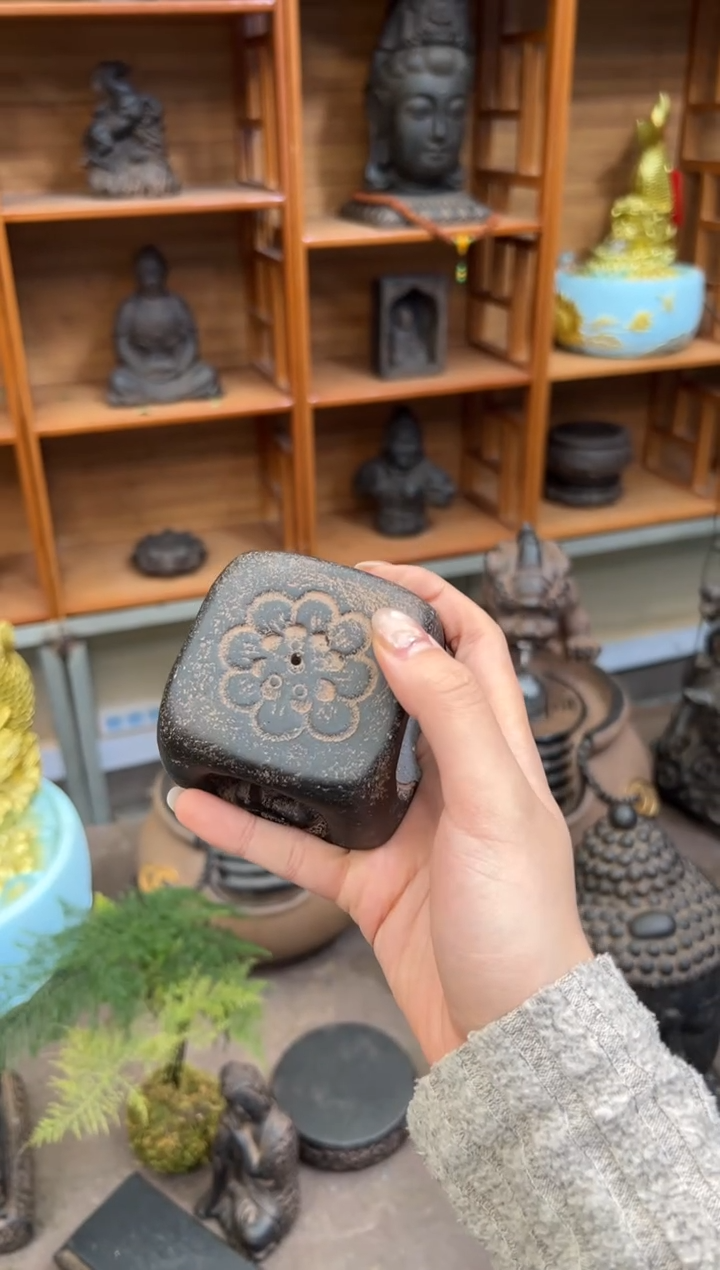 陶土【火山泥】四面佛香插