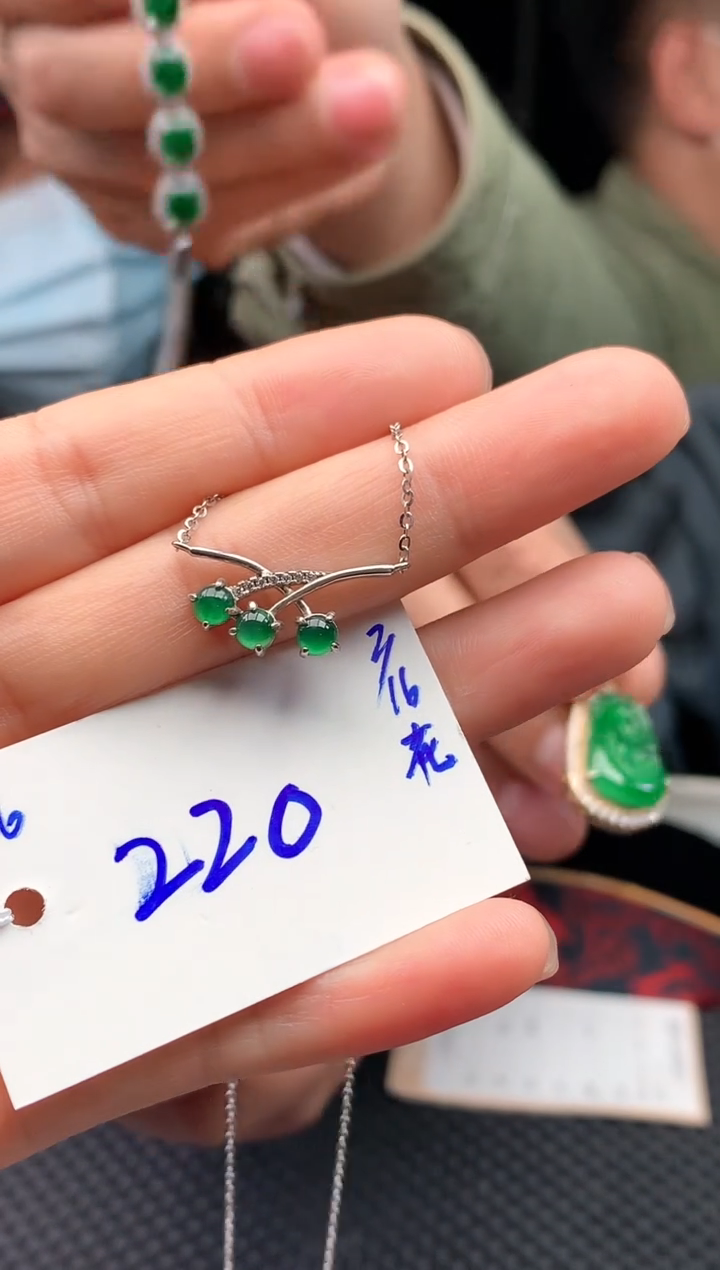 【闪购商品】翡翠颈饰未镶嵌翡翠挂件220元