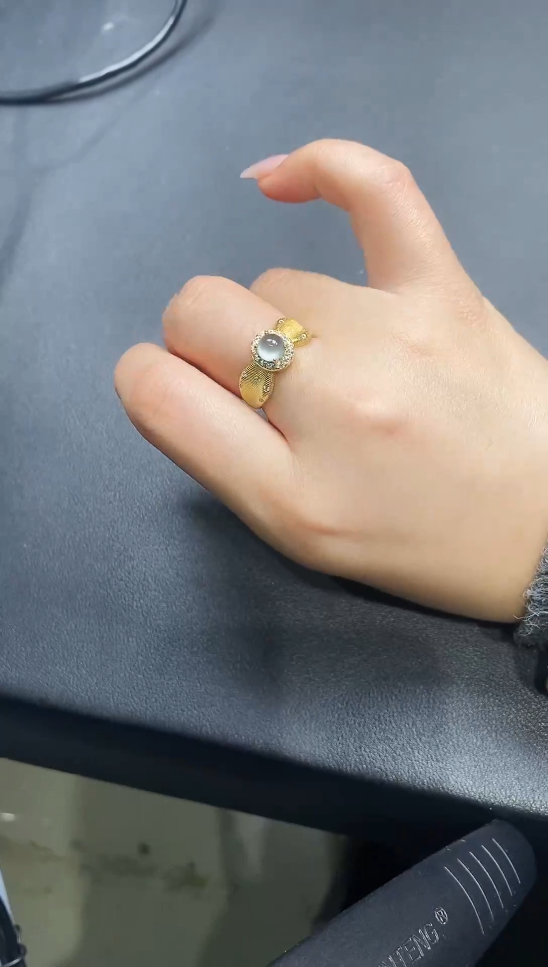 银S925镶嵌戒指翡翠247378