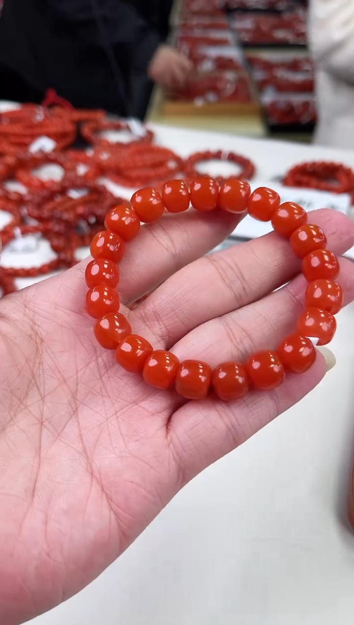 【闪购商品】南红玛瑙滴水洞老型手串未镶嵌一个/条