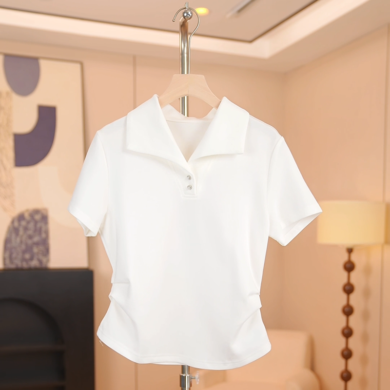 【繁花严选】2025新款爆款女士夏季简约气质T恤T98132