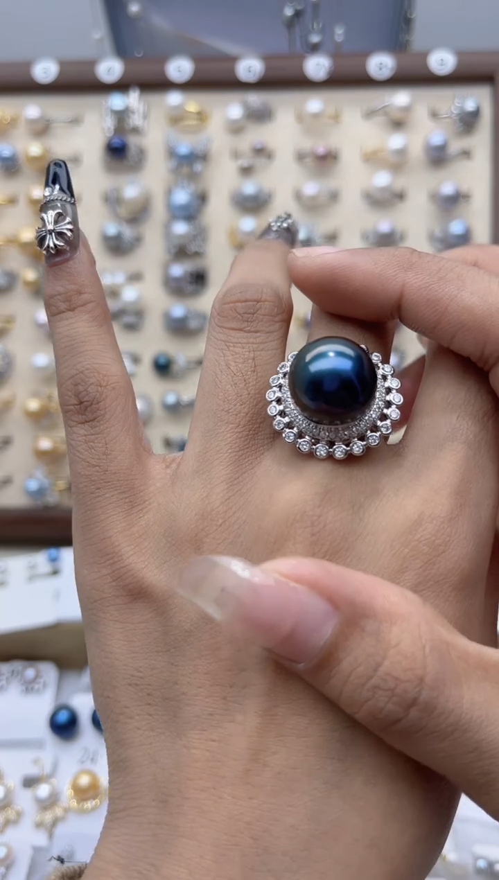 【闪购商品】淡水珍珠戒指合金117