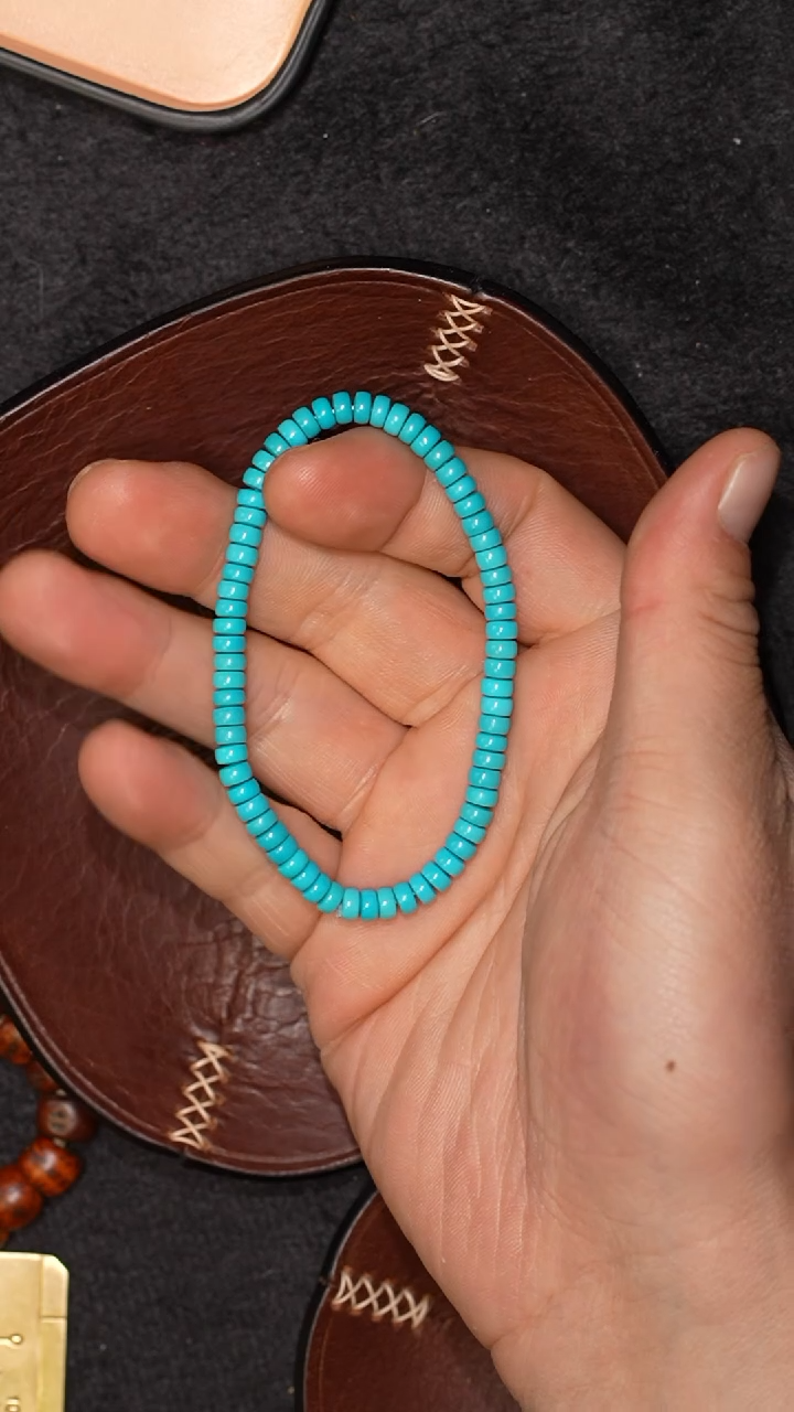 【闪购商品】绿松石套链未镶嵌冲赛康胡子哥，DIY一149