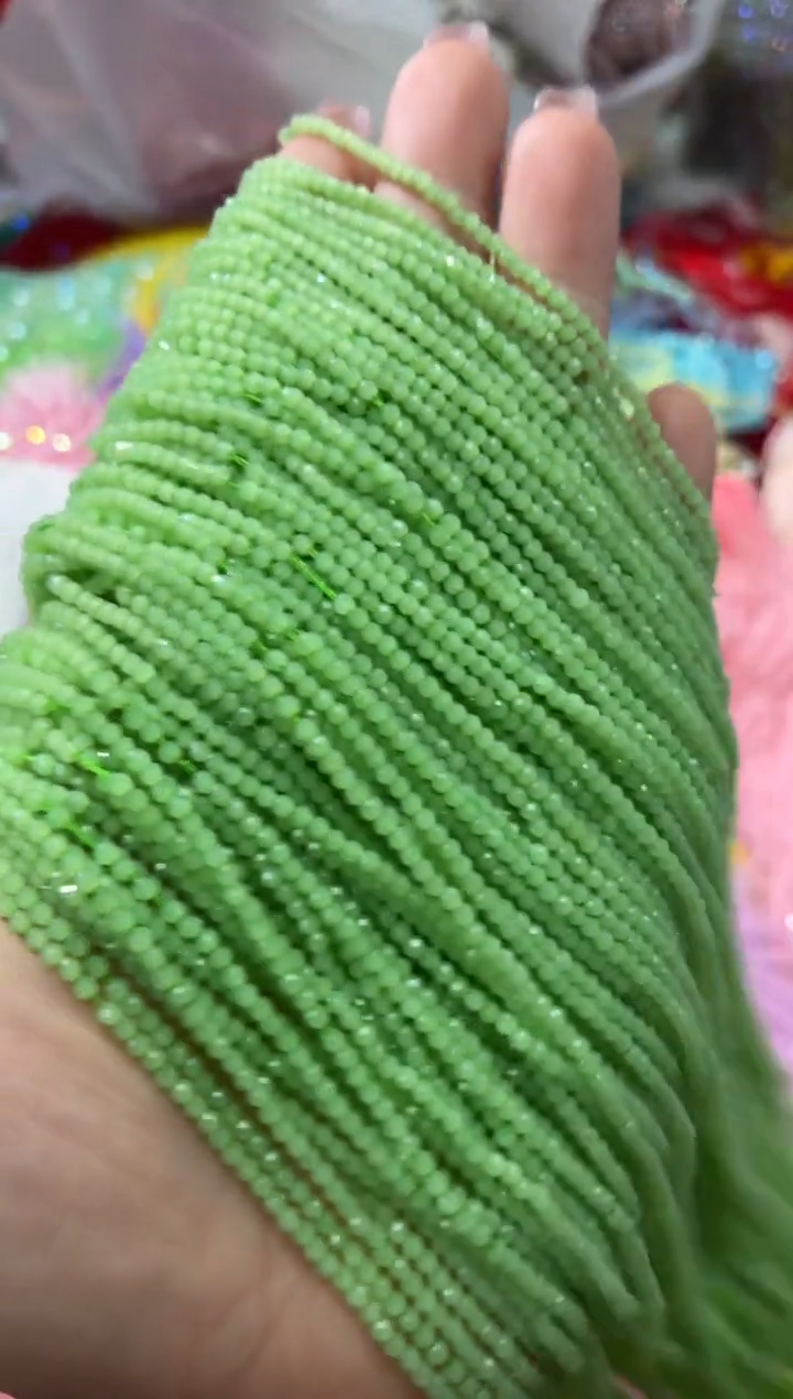 玻璃C71卡0.8水晶10条本色提子玉料