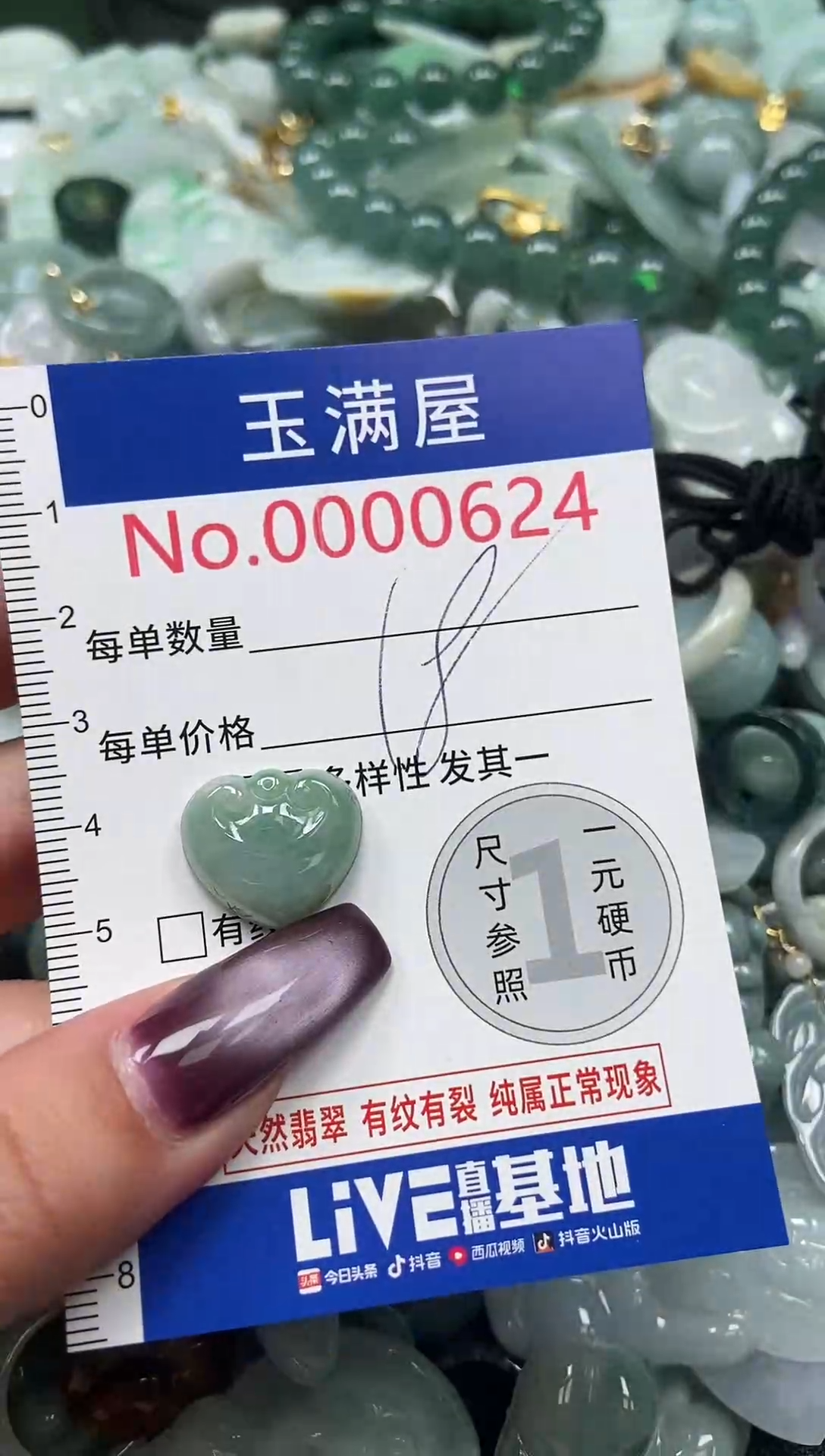 颈饰未镶嵌翡翠624