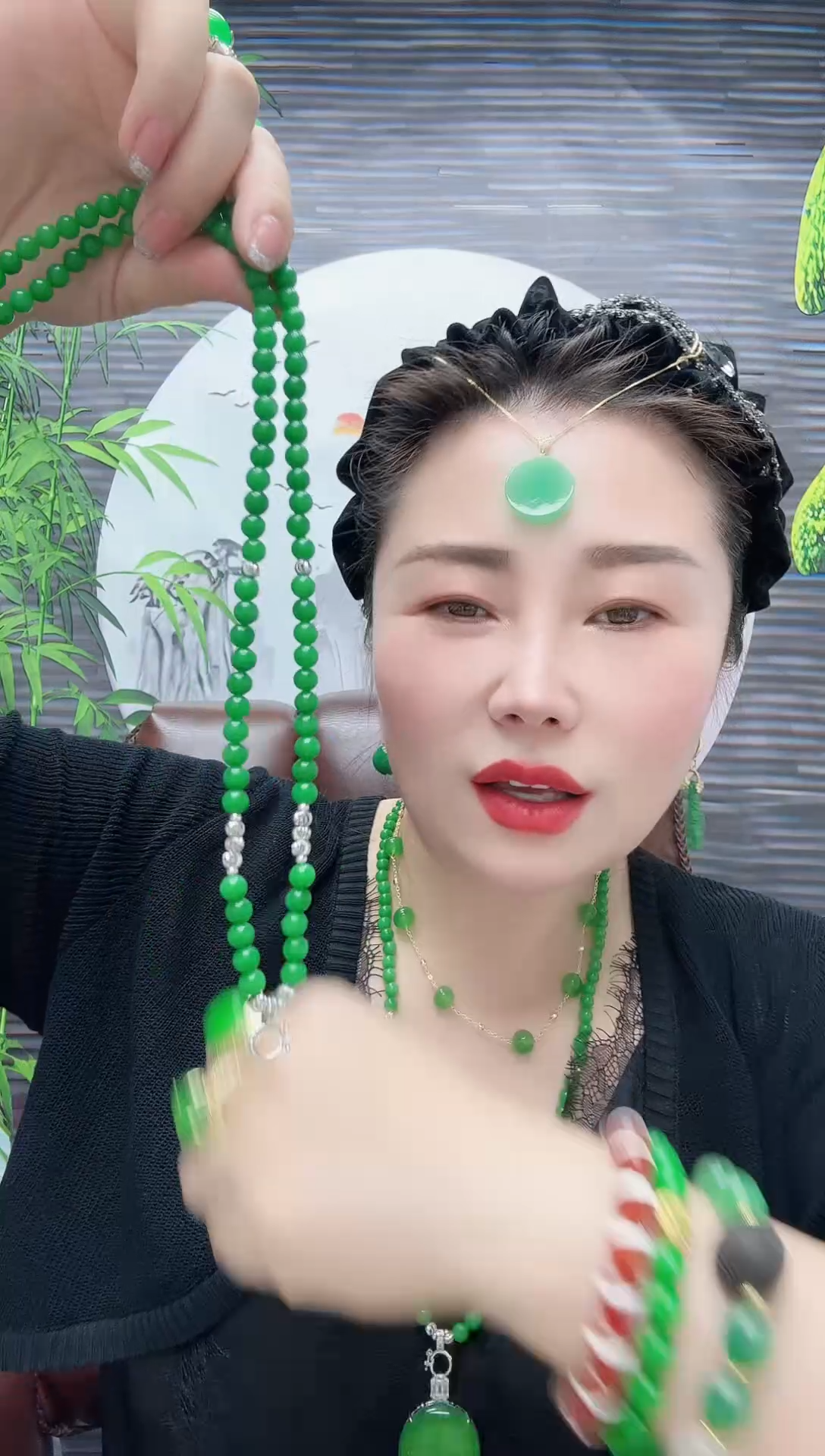 翡翠银S925镶嵌颈饰私人定制卡6万能链