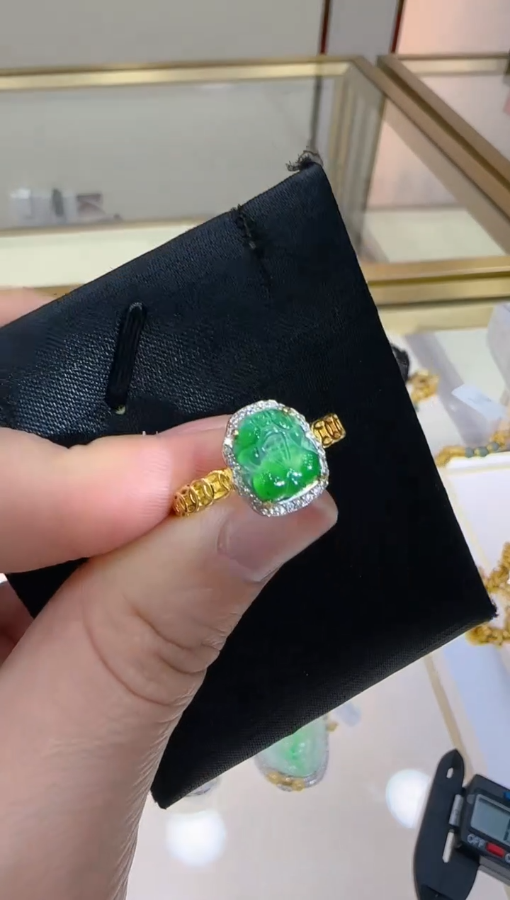 【闪购商品】翡翠戒指银S925镶嵌团购多样性发一件