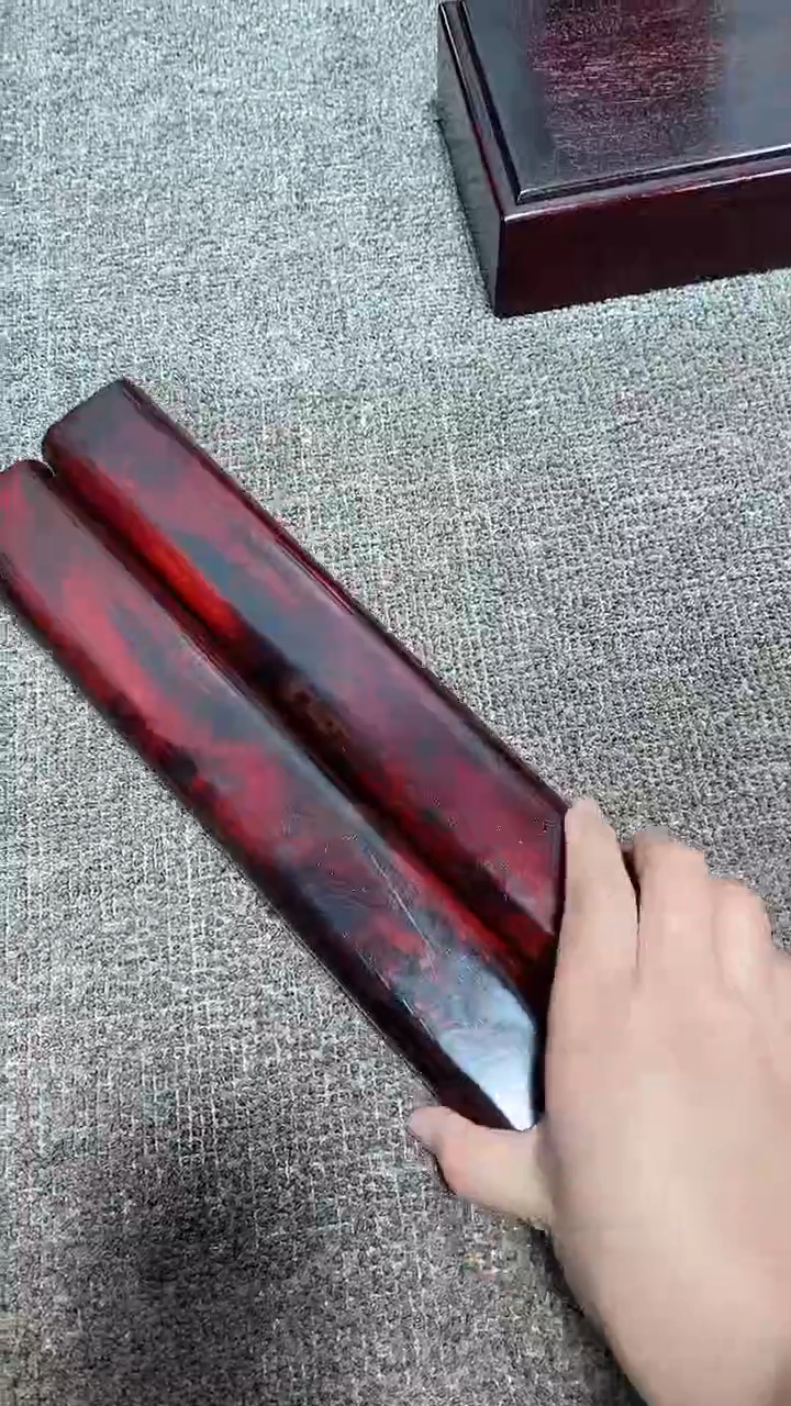 【闪购商品】木小叶紫檀镇尺一对