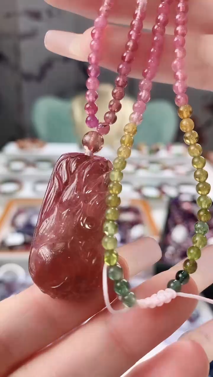 【闪购商品】碧玺凤九项链未镶嵌多人多样性发其一