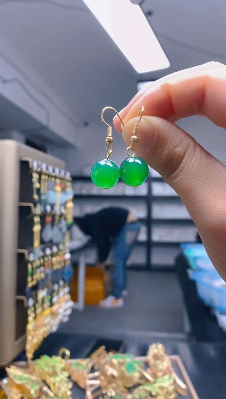 【闪购商品】玛瑙/玉髓耳饰合金058玛瑙饰品