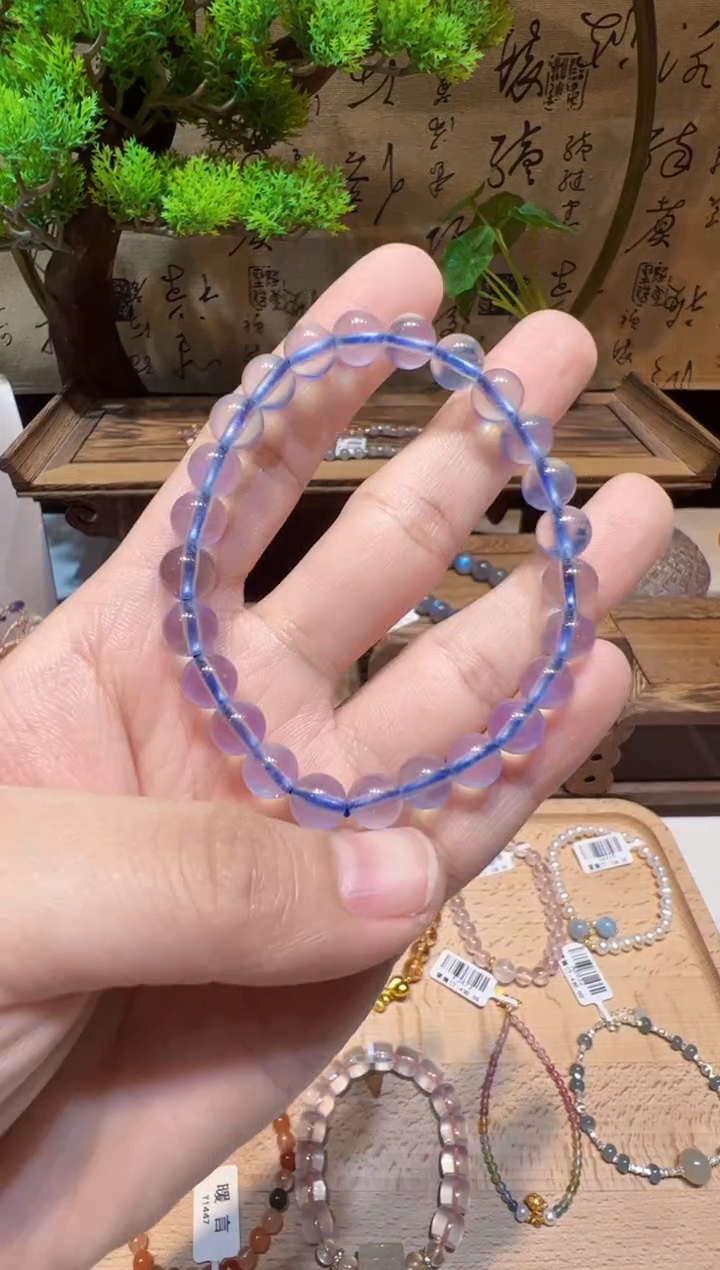 未镶嵌手串海蓝宝石手饰@@