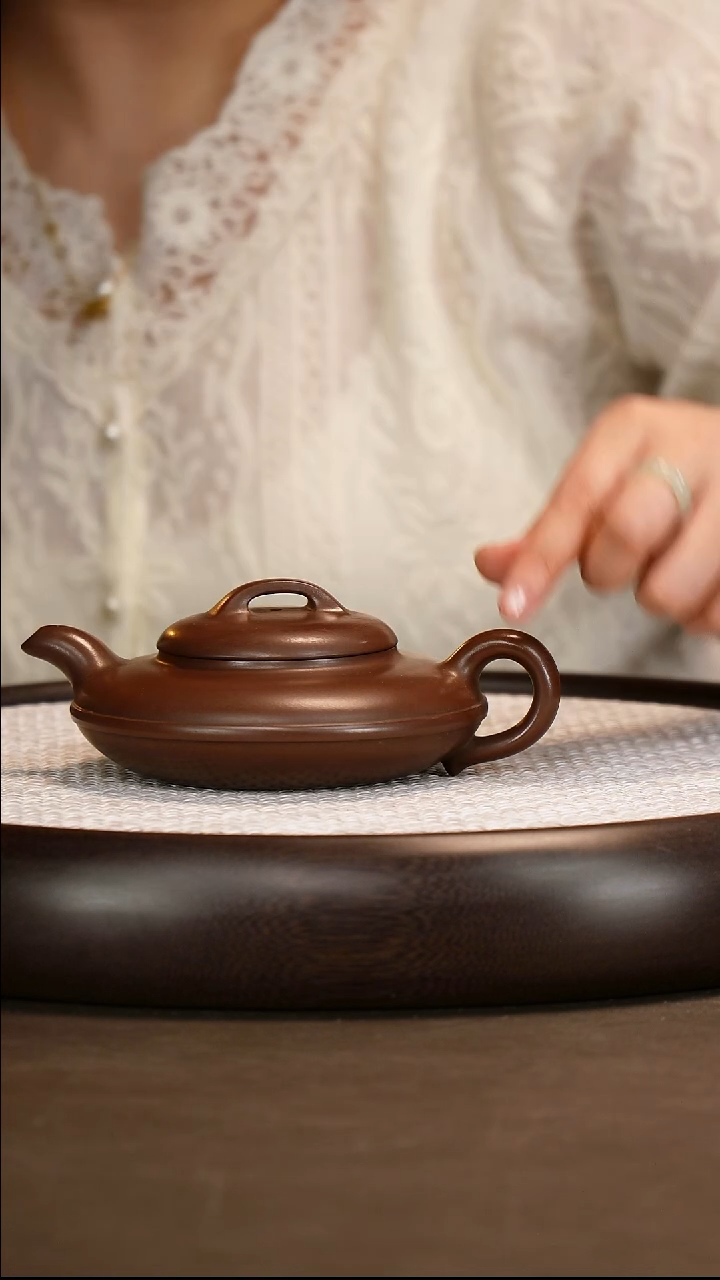 茶壶紫砂【YGL】老紫泥线圆   250CC