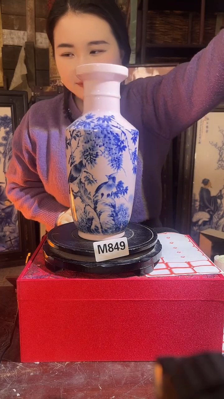 摆件陶景德镇陶瓷摆件M849