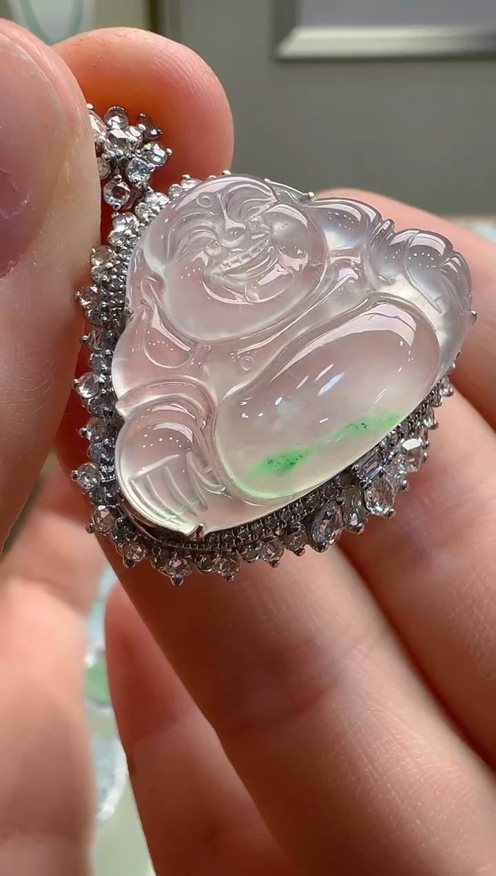 【闪购商品】翡翠吊坠(不含链)18K金镶嵌多样性发货拍一发一