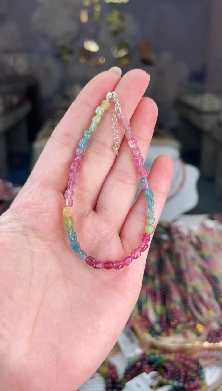 【闪购商品】碧玺/未镶嵌J碧玺手链多样性发货