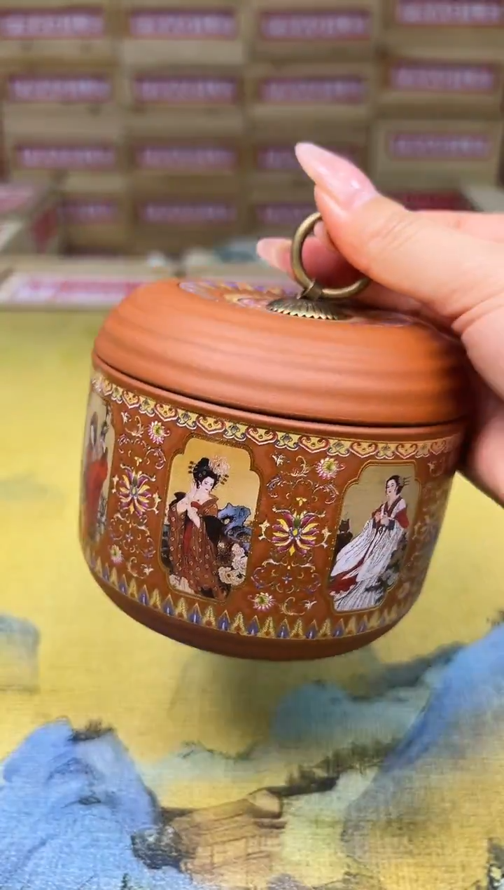 四大美人茶叶罐       