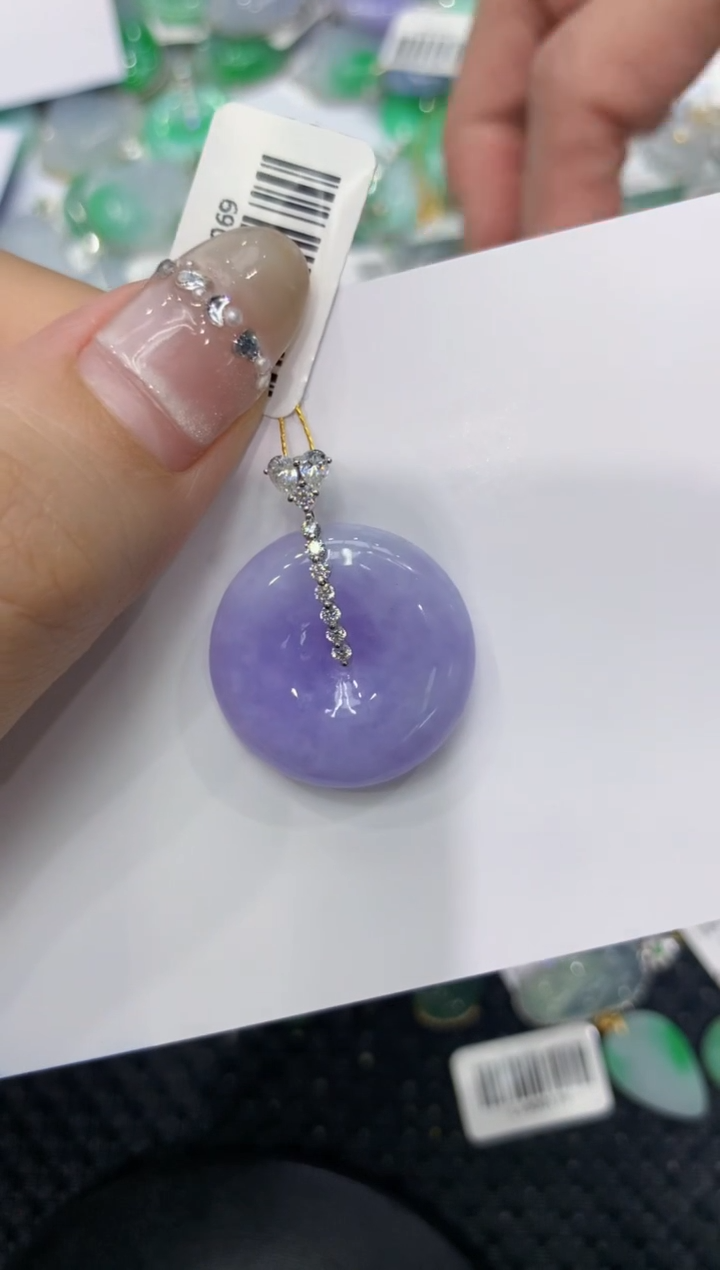 【闪购商品】翡翠颈饰18K金镶嵌222222222