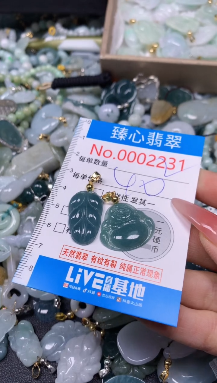 【闪购商品】翡翠颈饰未镶嵌含绳0002231