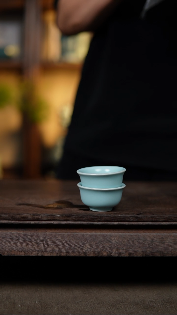 【闪购商品】杯仿古宋臻釉精工压手杯一级