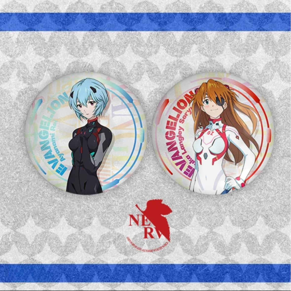 【拆袋】匠心文创一弹《新世纪福音战士》同人二创银葱圆徽章盲盒代拆