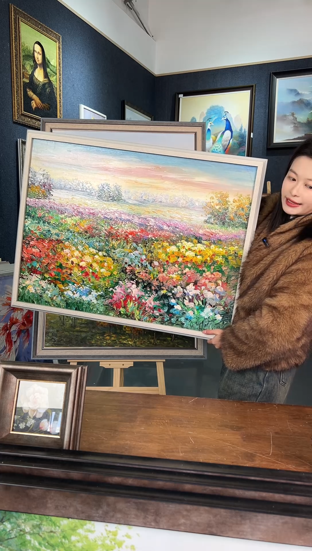 【闪购商品】油画10号 80*60 花海-手绘油画
