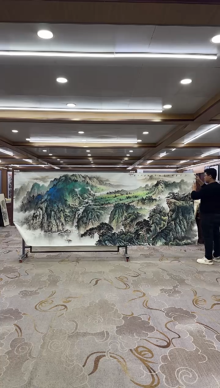 【闪购商品】绘画1张伦玉-山水国画-大丈二