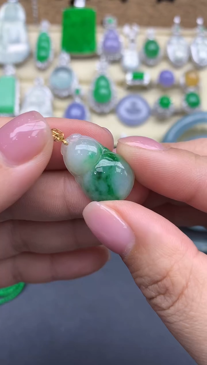 【闪购商品】翡翠颈饰18K金镶嵌59-中国好珍宝