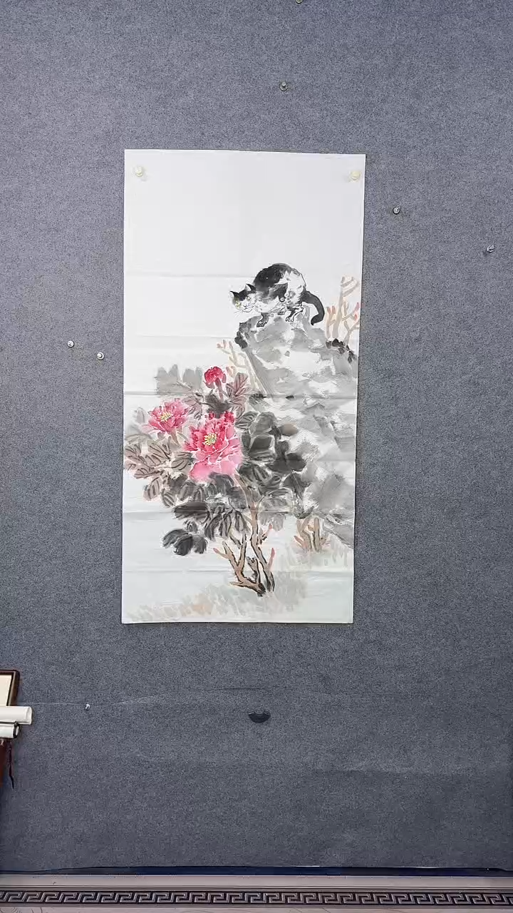 国画136*68吴铁成作品