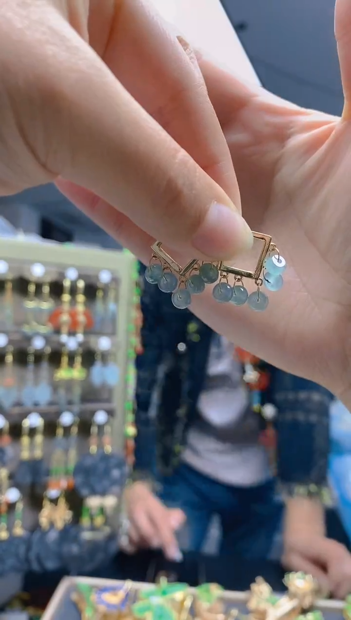 【闪购商品】翡翠耳饰合金0313翡翠耳包